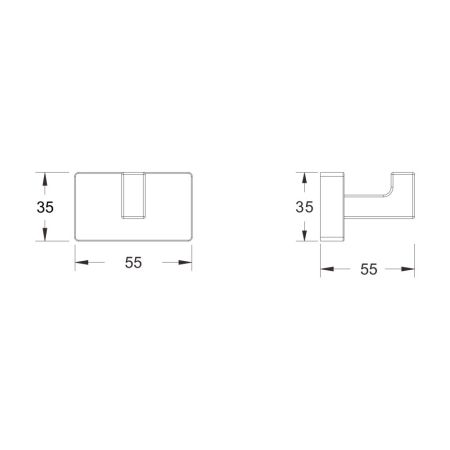 Крючок для ванной комнаты Shevanik SG5611C, белый