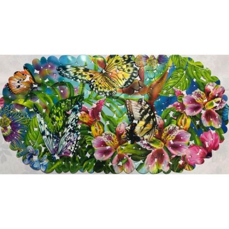 Коврик для ванны Fora 67х36 FOR-SPA19 Бабочки, артикул FOR-SPA19