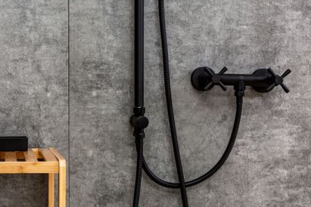 Душевая система Orange Mia M34-922b Черная, артикул M34-922b