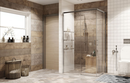 Душевой уголок Ambassador Queen 11011106L-MA1, прямоугольный, точечный трап, 120х80, артикул 11011106L-MA1