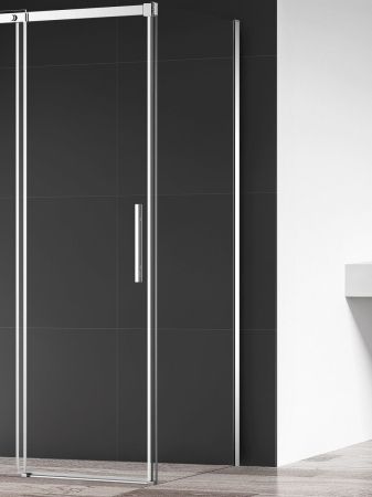 Боковая панель, стекло 8мм, цвет профиля хром. Размер 900*1950, артикул AQM4804