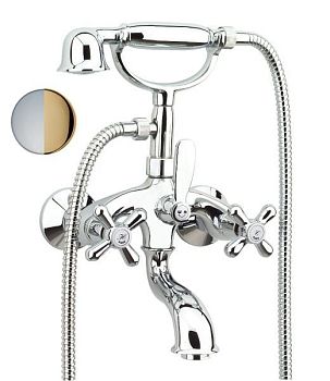 Смеситель для ванны Fiore MARGOT 26CO0610, хром/золото