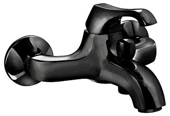 Emmevi Ares, однорычажный смеситель для ванны (излив 17,1 см), без набора для душа, цвет черный матовый