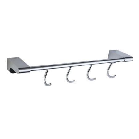 Планка с крючками Savol S-007374, хром, артикул S-007374