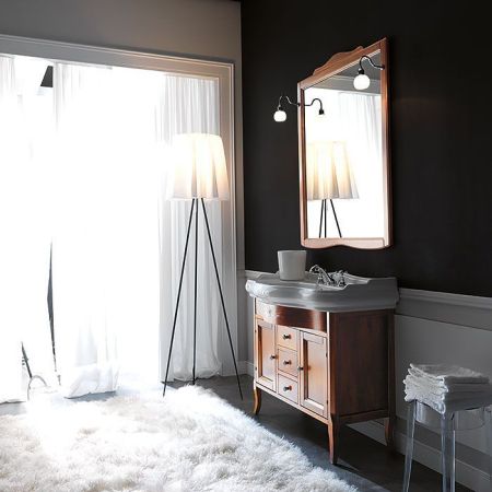 KERASAN Retro, раковина 100*54,5см с 1 отв. под смеситель, цвет: белый, артикул 105001*1