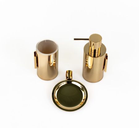Stil Haus Hashi, настенный металлический стакан, цвет золото, артикул HS10M(16)