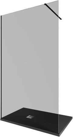 Душевая перегородка Allen Brau Infinity 1 120 3.21022.BBA.T черный браш, артикул 3.21022.BBA.T
