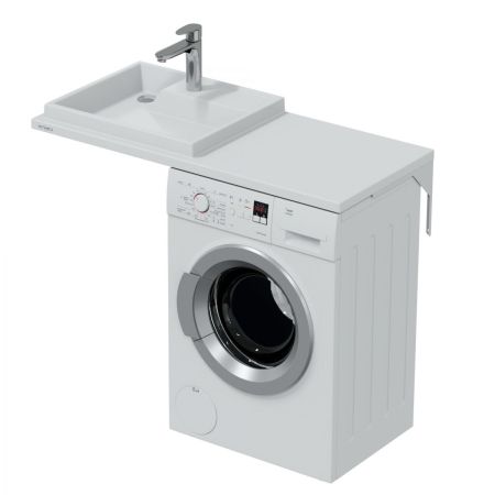 Раковина над стиральной машиной "Юпитер 1100*500"  левый, ш/гл без кронштейнов