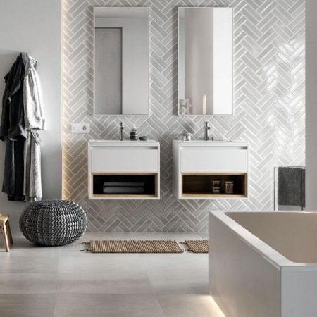 Зеркало прямоугольное EXCELLENT Kuadro 100x50 (белый мат)