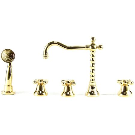 Смеситель на борт ванны Webert Armony AM730402010 Золото, артикул AM730402010