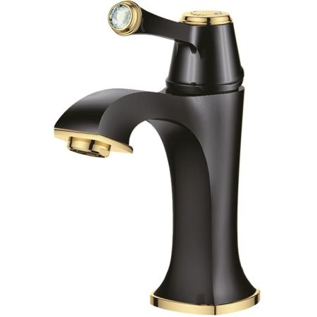 Смеситель для раковины Creavit Elegant EG1500-S Черный Золото, артикул EG1500-S