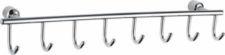 Вешалка с 8 крючками для ванной WONZON & WOGHAND, Хром (WW-9382-8)