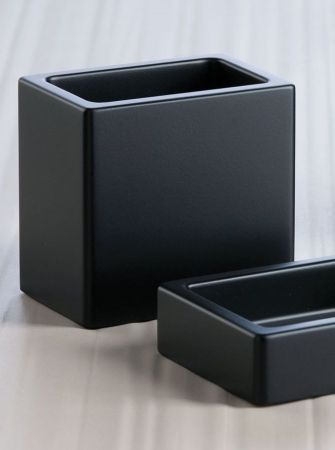 Stil Haus Rettangolo, настольный стакан, цвет черный, артикул 1202(NE)