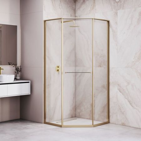 Душевой уголок RGW SV-82Gb "L" (Прозрачное, 1000x1000)