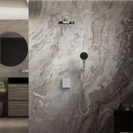 Душевой комплект Inspire VSFW-3I21T2CH встраиваемый, термостатический, 2 режима, хром, артикул VSFW-3I21T2CH