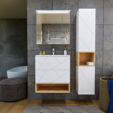 Ниша для тумбы Бриклаер КРИСТАЛЛ 70 см, дуб бунратти