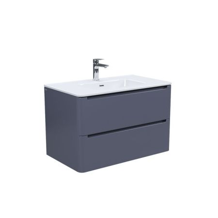 Тумба с умывальником, подвесная, 80 см, темно-серый, Edifice, IDDIS подходит умыв. 0108000i28 (EDI80D0i95K), артикул EDI80D0i95K