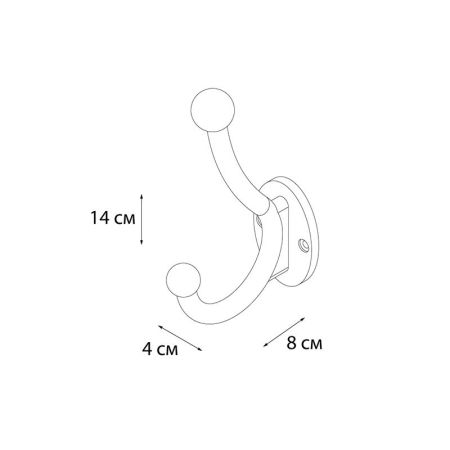 Крючок для ванной FIXSEN HOTEL FX-31005A, хром, артикул FX-31005A