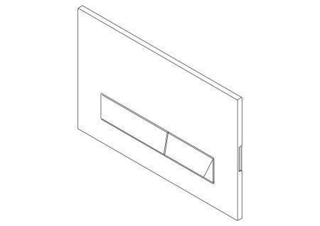 Кнопка смыва BelBagno MARMI, цвет-белый, артикул BB009-MR-BIANCO