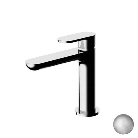 Gattoni H2Omix7000 Смеситель для раковины с донным клапаном, излив 120 мм цвет NICKEL SPAZZOLATO, артикул 7004070NS