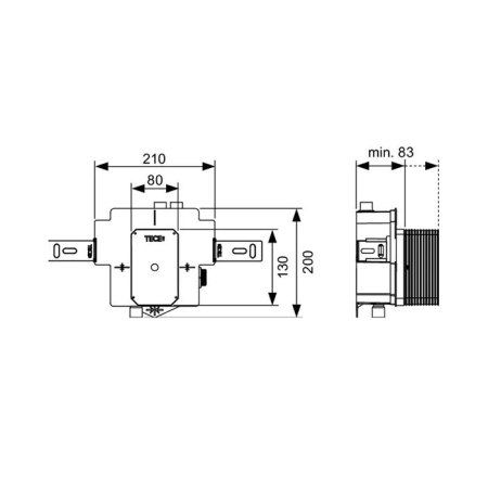Клапан смыва писсуара TECEbox U 2, артикул 9370040
