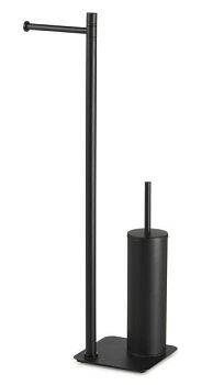 Gedy Artu, стойка: бумагодержатель/металлический ёрш, цвет черный матовый