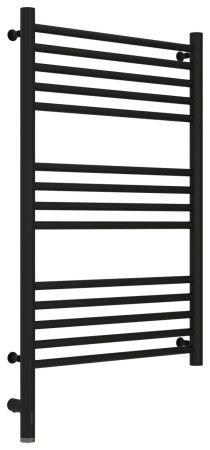 Полотенцесушитель электрический "БОГЕМА 3.0" прямая 800х500 / МЭМ левый (Матовый чёрный)