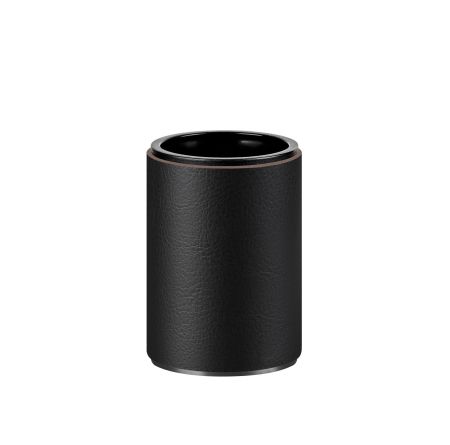 ADJ Стакан для зубных щеток, D7xH10 см., цвет:graphite/черный, артикул 4941.graphite/01