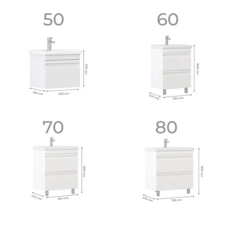 Тумба под раковину напольная VIGO Holly 040, 70 см, артикул 040