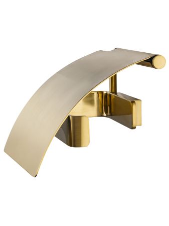 Держатель для туалетной бумаги с крышкой WONZON & WOGHAND LOTTE, Брашированное золото (WW-8326-BG), артикул WW-8326-BG