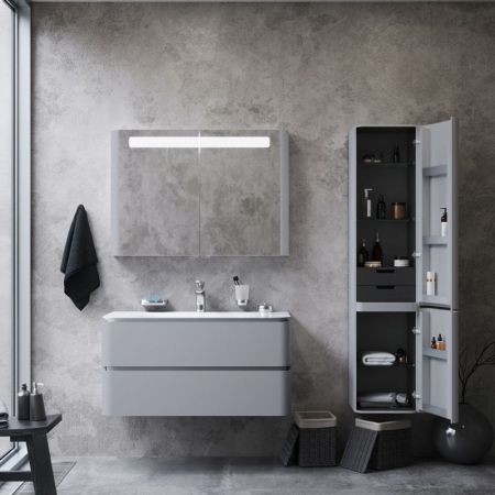 Шкаф пенал AM.PM Sensation 40 R M30CHR0406FG подвесной Серый шелк