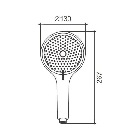 Душевая лейка BELZ BS01-8, белый