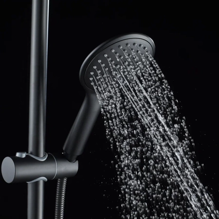 Душевая система Shevanik S8736H, черный