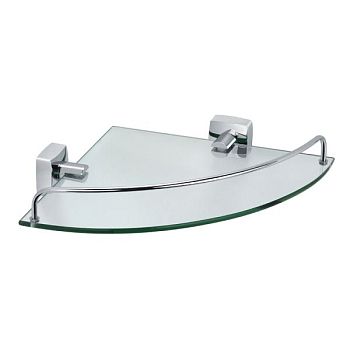 Полка стеклянная угловая FIXSEN KVADRO FX-61303A, хром