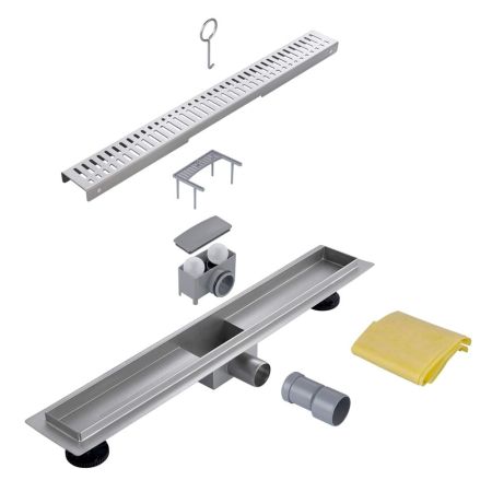 Душевой лоток с решеткой 85 см FASHUN A428503, сатин