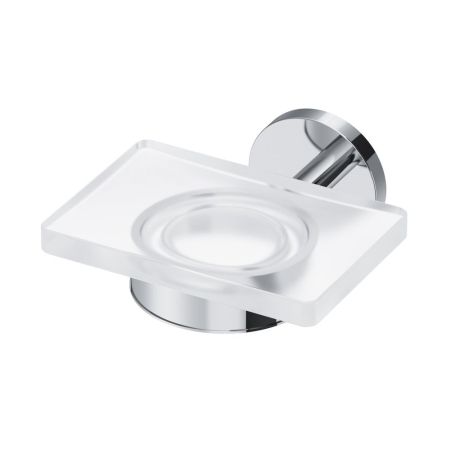 A85A34200 X-Joy, Стеклянная мыльница с настенным держателем, хром, артикул A85A34200