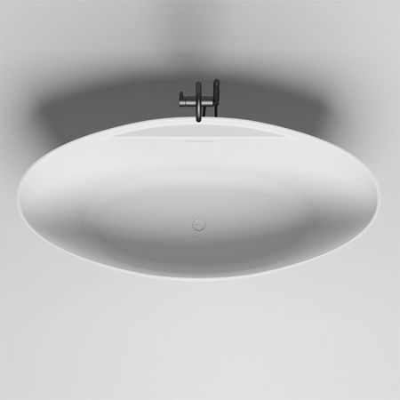 Salini DIVA Ванна отдельностоящая 1780х855х600мм, донный клапан "Up&Down", сифон,  слив-перелив, мат-л: S-Stone, матовый, белый. 
Фурнитура: белая., артикул 102221M