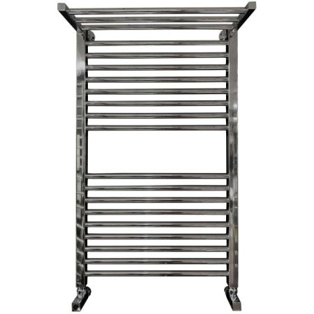 Водяной полотенцесушитель Ника Modern ЛМ 3 100x50 с полкой Хром 20 перекладин