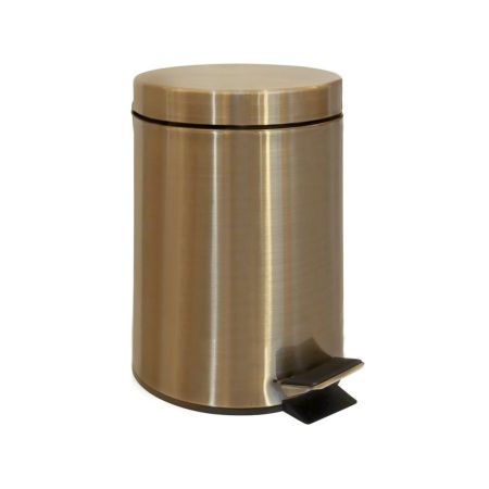 Урна DIAMOND, для мусора с педалью, 3л, бронза, Sapho