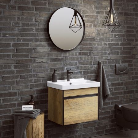 "Urban" тумба под умывальник, цвет дуб балтийский, URB0105DB, ТМ «AQWELLA», артикул URB0105DB