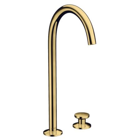 AX One Смеситель для раковины Sel 260, 2 отв., цвет полированное золото, артикул 48060990