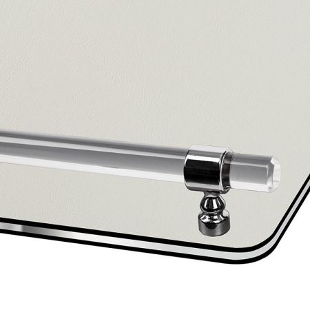 ADJ Поднос Asti, 45x30xH5 см., цвет: белый/панна котта, фурнитура графит, артикул 4430A.10/16