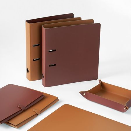 ADJ Папка для файлов, 32x29x5 см., цвет: коньяк/бордо, артикул 1623.09/30