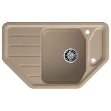Кухонная мойка GranFest CORNER 800E, песок, артикул C-800E песочный