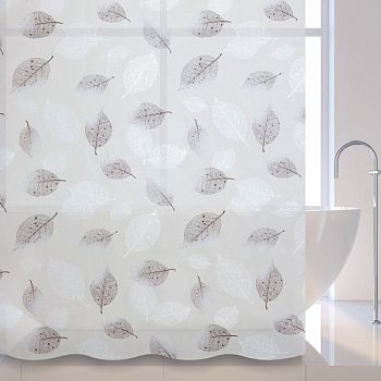 Штора для ванной комнаты Savol S-8PEVA08, листья