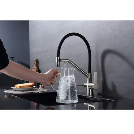 Смеситель для кухни с подключением фильтра Raglo R80.62.05, сатин, артикул R80.62.05