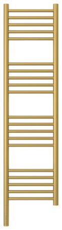 Полотенцесушитель электрический "БОГЕМА 3.0" прямая 1200х300 / МЭМ левый (Матовое золото)