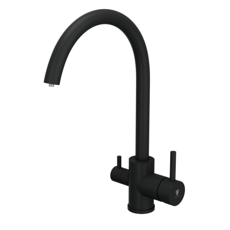 Смеситель для кухонной мойки с фильтром RUSH (SUS9035-37Black), артикул SUS9035-37Black