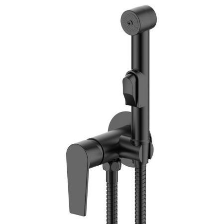 Гигиенический душ со смесителем встраиваемый ESKO BTSMHB, черный