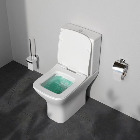 C908601SC Gem унитазкомпакт без ободка с сиденьем микролифт, артикул C908601SC